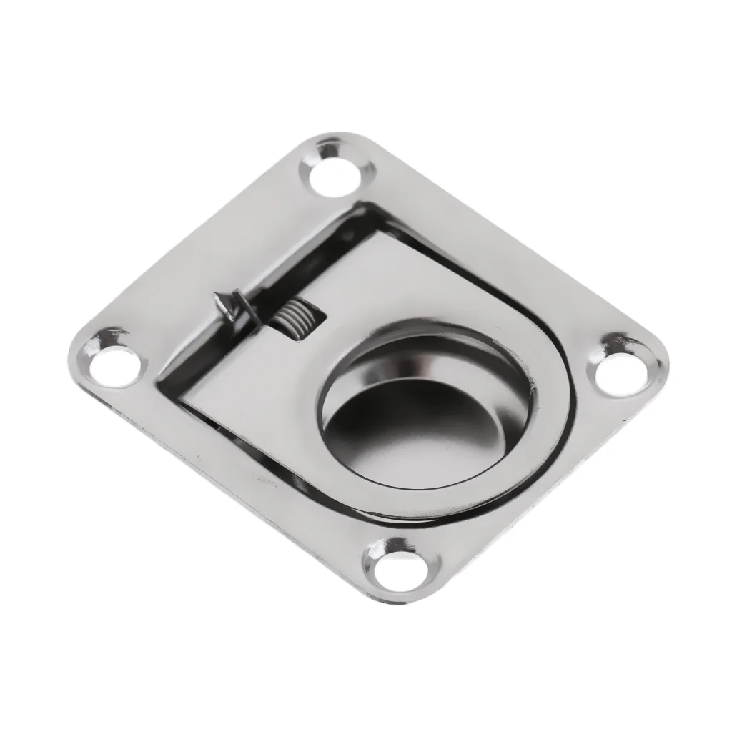 

Boat Hatch Deck Cabinet Drawer Lift / Pull Ring Handle - Marine Stainless Steel