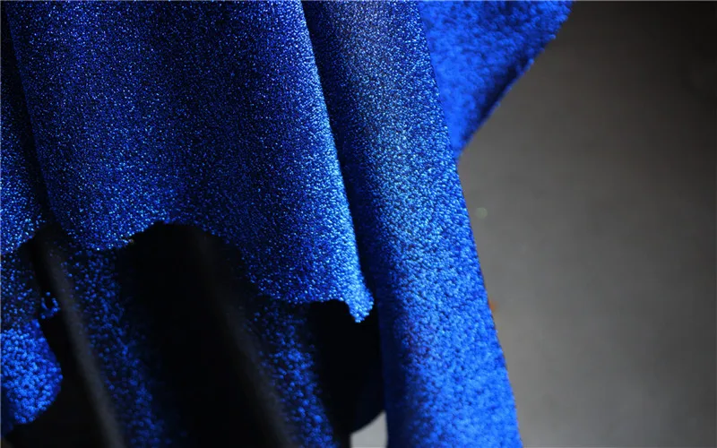 Зашифрованная синяя мягкая сетка полупрозрачная ткань, одежда фоновый материал, ткань для платья, 140 см* 50 см/шт