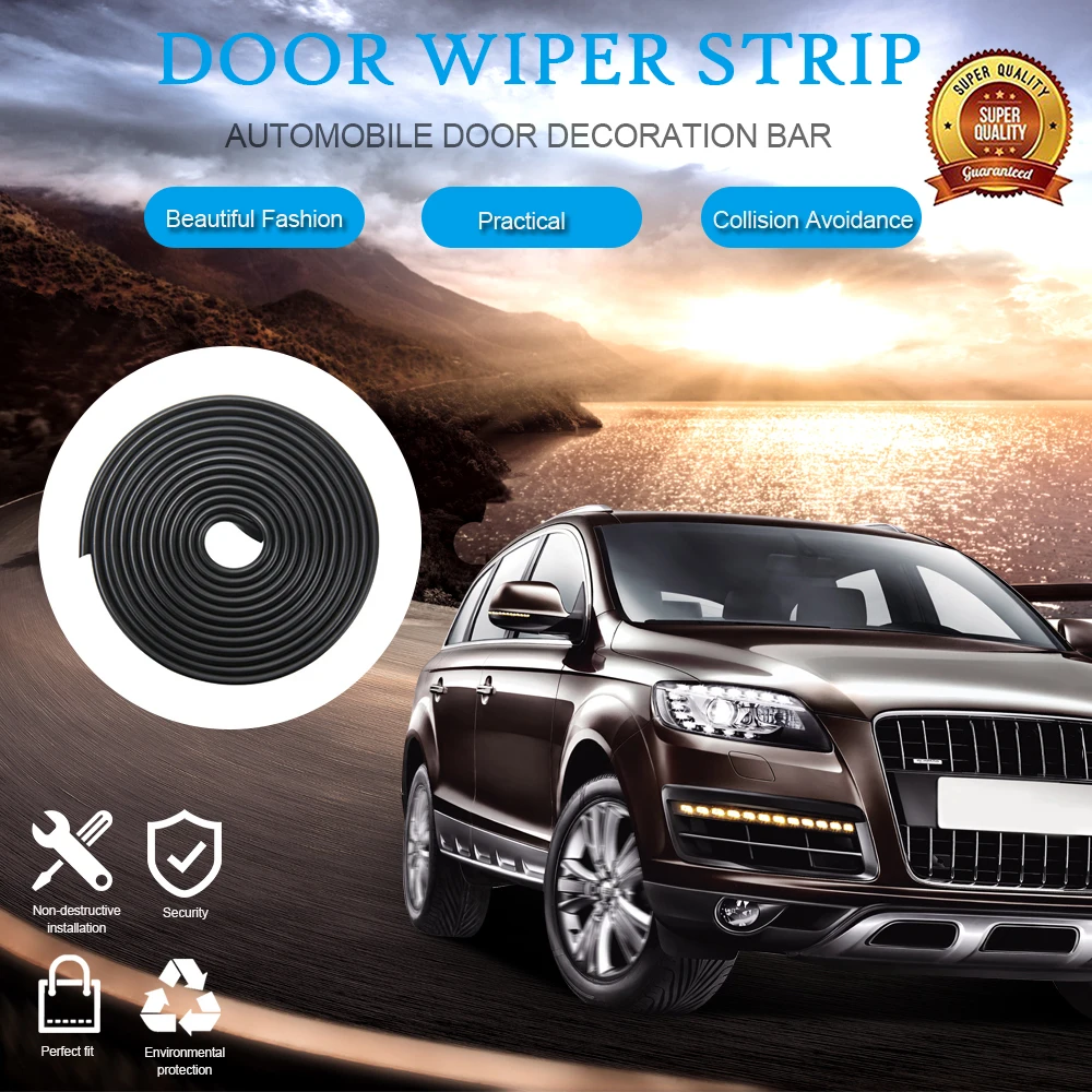 

Car styling Door Sealing Strip sticker Adhesive Car Rubber Seal Sound Insulation Weatherstrip Edge Trim Noise Insulation