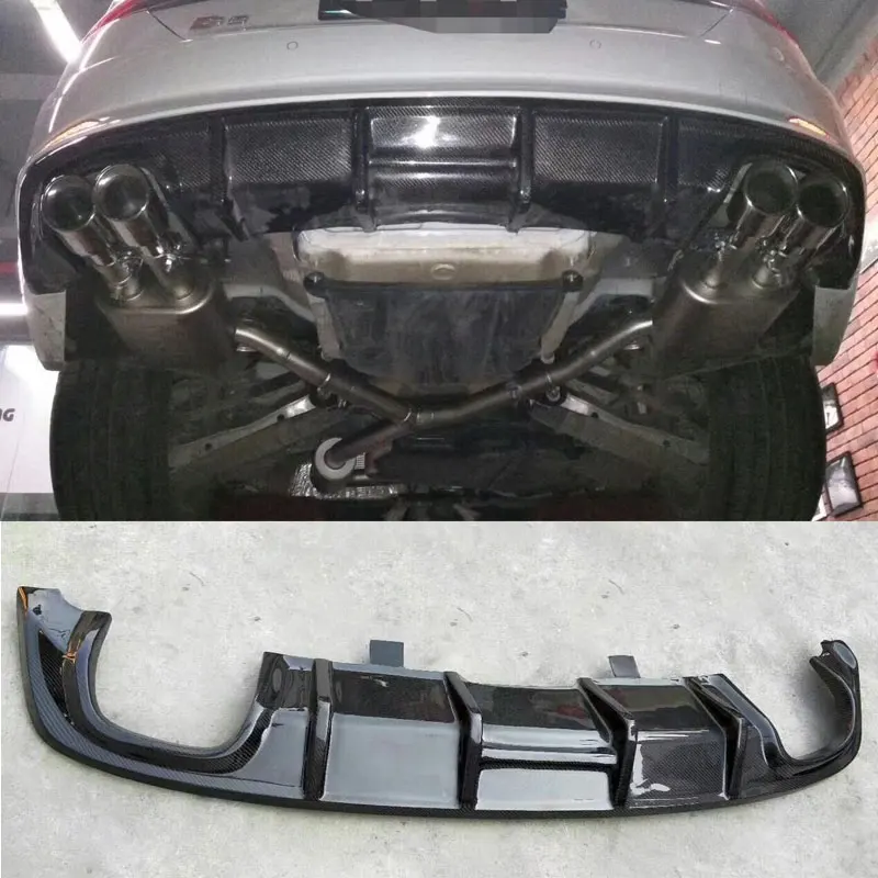 

For Audi A5 B9 Sportback High Quality Carbon Fiber Rear Lip Spoiler Bumper Diffuser 4-drive Sports Version 2017 2018 Accessories