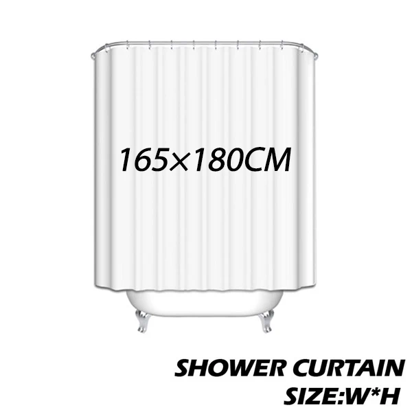 Бирюзовый агат набор занавесок для душа водонепроницаемая ткань занавеска для ванной комнаты с нескользящим ковриком для пола - Цвет: Curtain-165X180CM