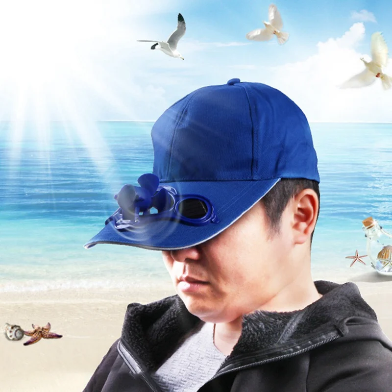 С питанием от солнечной панели Вентилятор охлаждения летняя кепка-Бейсболка Спорт на открытом воздухе путешествия Новая беговая Кепка