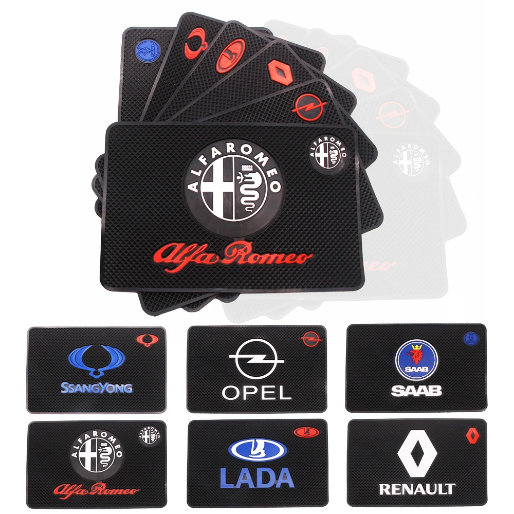 

Auto Car-Styling Car Sticker Mat Case Car phone mat For Renault Opel LADA SAAB Alfa Romeo SSANGYONG Abarth all cars Accessories
