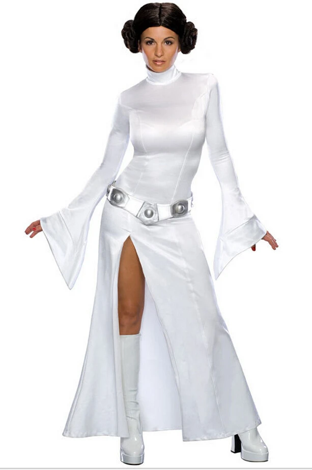 

STAR WARS Alderaan Princess Leia Organa Solo Dress Belt Costume Adult Cosplay Dresses Halloween Cosplay Costume for women