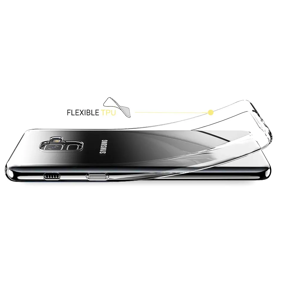 Ultra Thin Case For Samsung S8 S9 Clear TPU Plus Cases Transparent Slicon Full Silicon Cover |
