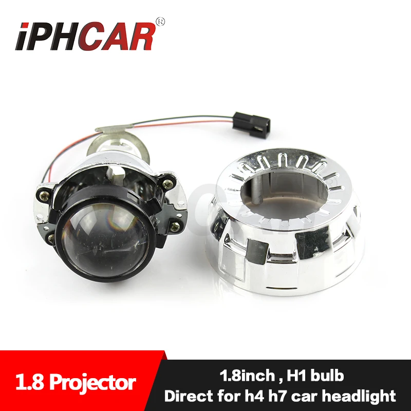 

Free Shipping IPHCAR Car Styling Auto Light LHD 46mm or 56mm Mini Bi-xenon Projector farol Lens for H1 H4 H7 Headlight