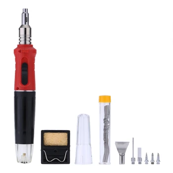 

10 in 1 Soldering Iron Kit Cordless Automatic Ignition Butane Welding Torch Tools Kit Electric Gas Soldering Set Blow Torch Pen