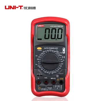 

UNI-T UT53 Digital Multimeter Volt Amp Ohm Capacitance Resistance Voltage Current Meter Tester Ammeter Voltmeter Multimeter