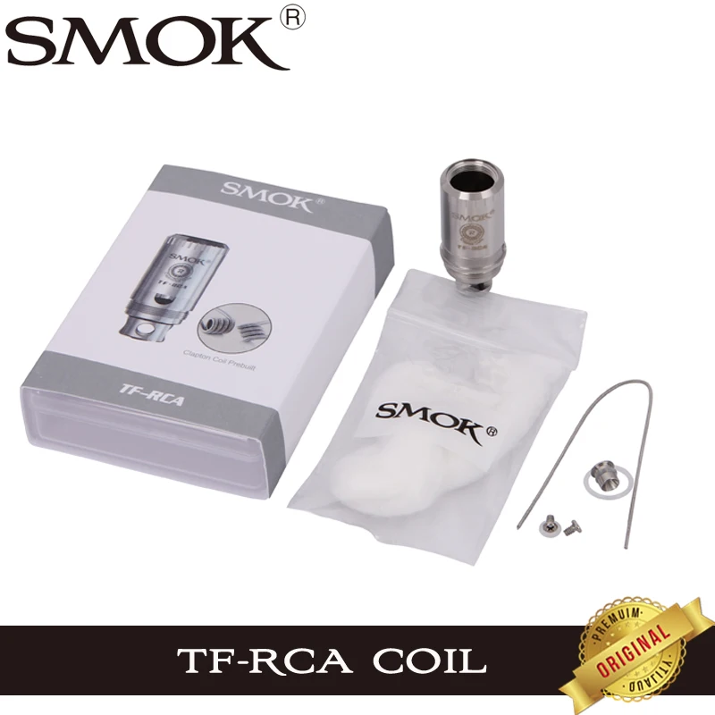 

Original Smok TF-RCA Rebuildable Clapton Coil Head Four Post Single Coil Build for TFV4 Mini Atomizer Tank