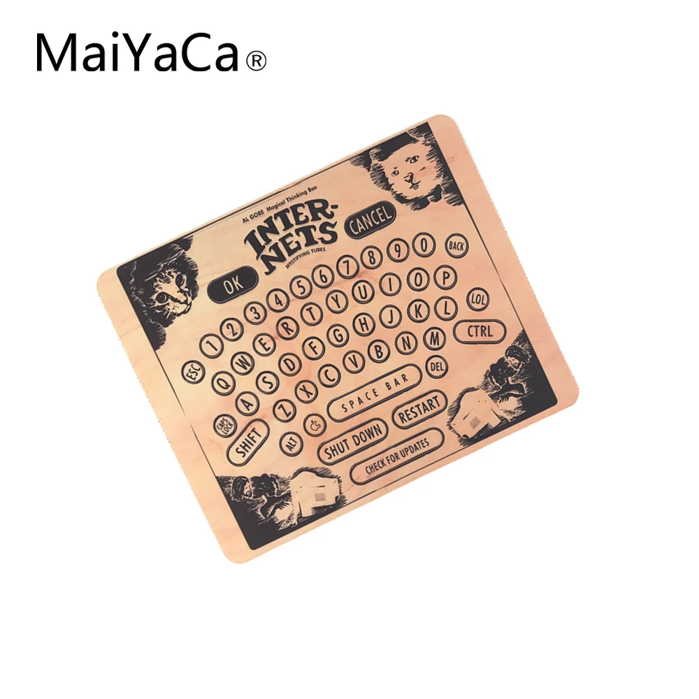 MaiYaCa топ продаж роскошные печати Ouija доска пользовательские кожи Нескользящие прочный резиновый коврик для мыши ПК оптическая мышь