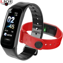 New IP67 Waterproof Sports Watch Men Women Smart bracelet  LED Color Touch Screen Blood Pressure Sleep Monitor Smart Wristband