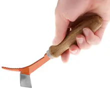 Скребок для улья Профессиональный нержавеющая сталь деревянная рукоятка Инструменты для пчеловодства Ножи Мёд выскабливание очистки пчела чехол коробка поставки