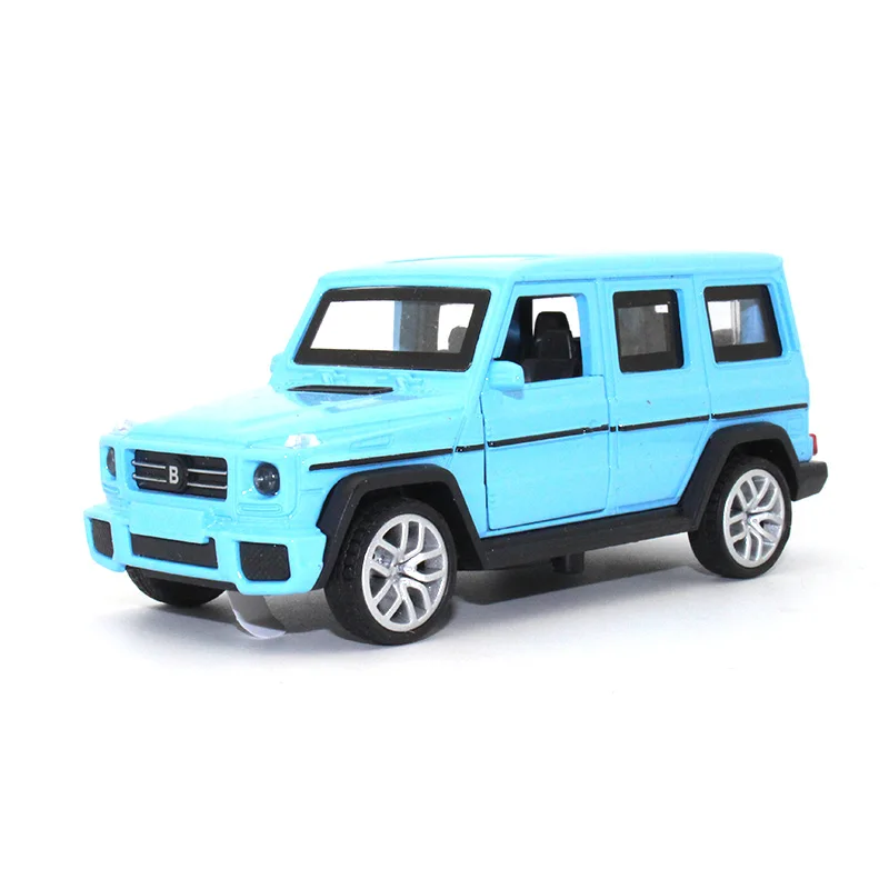 

1:36 Alloy car model Diecast kids toys Benz G63 Sound and light Pull back function The door can be opened Gift for children