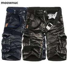 Стиль мужские брюки карго летние хип хоп повседневные брюки плюс размер хлопок легкие короткие рабочие брюки мужские