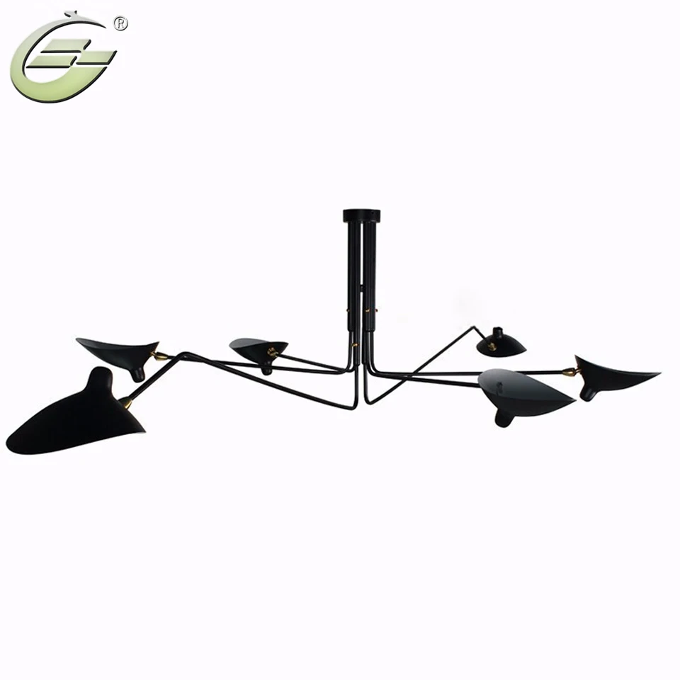 Home Decor Vintage Iron Loft Ceiling Lamp Three Arms Ceiling Lights Lighting Free Shipping