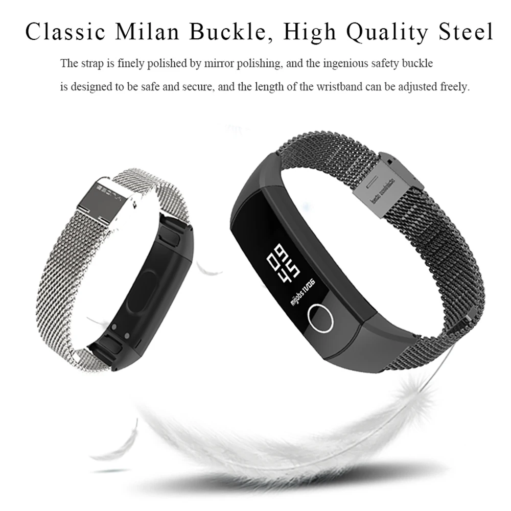 Металлический ремешок Torntisc huawei Honor Band 4 5 съемный браслет из нержавеющей стали