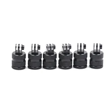For GoPro Hero 5 4 SJCAM SJ4000 Aluminium 360 Degree Rotatable Mount Adapter for Go pro Accessories for XiaoMi Yi Action Camera
