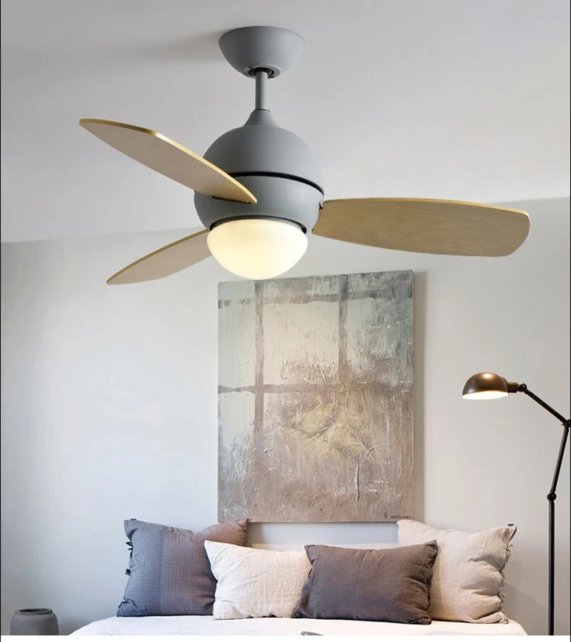 Refroidissement Mignon Avec Ventilateurs Fans Coloré Salon Simple Ventilateur Inverser Les Moderne Macaron Des Plafond Led De Pour rdQCBoWxe