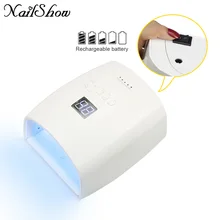 60 Вт УФ светодиодный светильник для ногтей с перезаряжаемой батареей Сушилка для ногтей для всех гелей полировки с автоматическим Индукционным таймером инструменты для ногтей