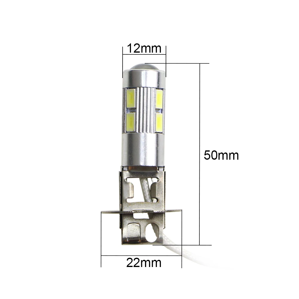 KEIN 4 шт. светодиодный H3 5630 10SMD HD объектив противотуманная фара автомобиля 12 V Светодиодные Автомобильные ДХО внешний Габаритные огни дневного дальнего света автомобиля Белый