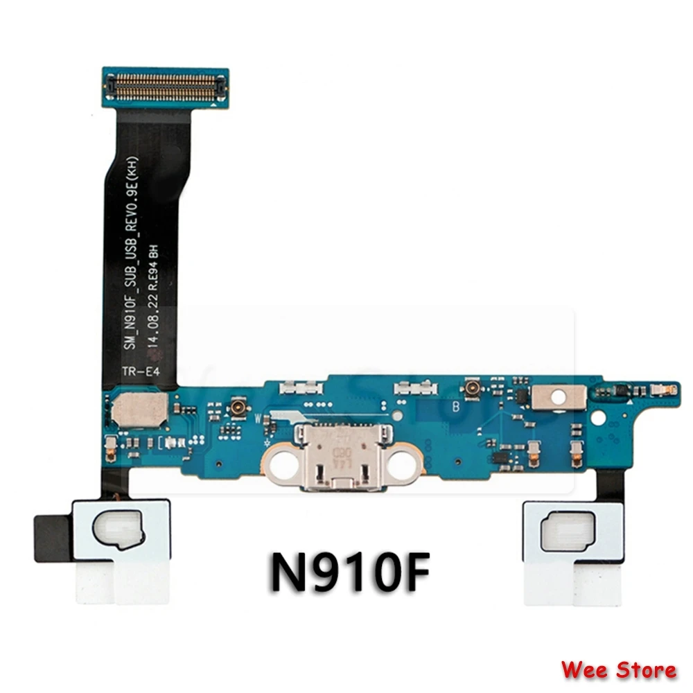 Для samsung Galaxy Note 4 N910A N910K N910L N910C N910S N910G оригинальная USB плата с зарядным портом док-станция с гибким кабелем