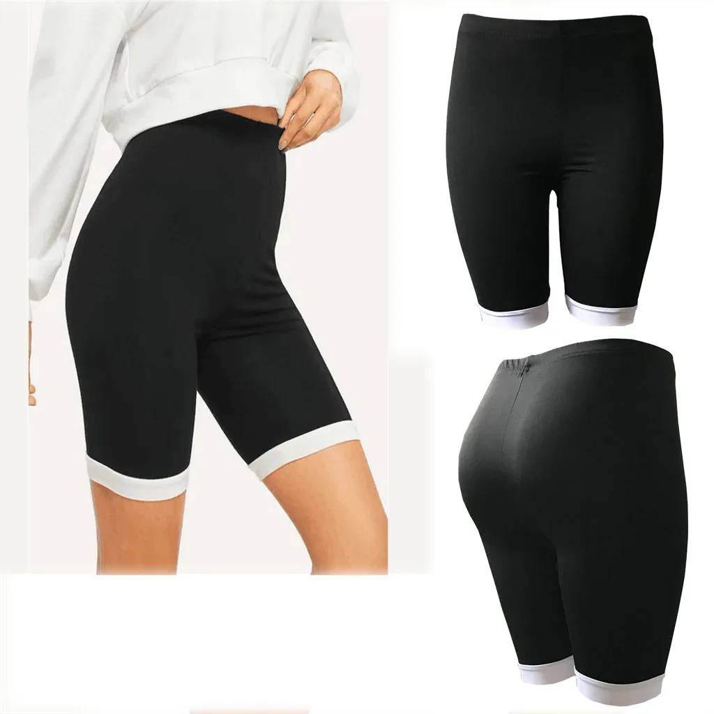 

Women Yoga Skinny Sport Shorts Skinny Daily Gym Short Running Casual Elastic High Waist Solid Shorts Calzas Deportivas Mujer#p4
