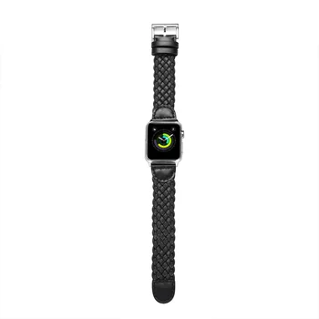 

Fashion Weave Leather Band For Apple Watch Series 1 2 3 4 5 Genuine Leather Strap For iWatch 38mm 40mm 42mm 44mm Bracelet Belt