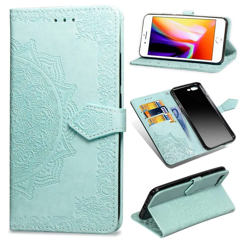 3D زخرف جلد حقيبة لهاتف أي فون XS ماكس XR X حالة فون 6 6 S 7 8 زائد محفظة فليب حالة ل كوكه فون 5 5 S SE 5C غطاء كوكه