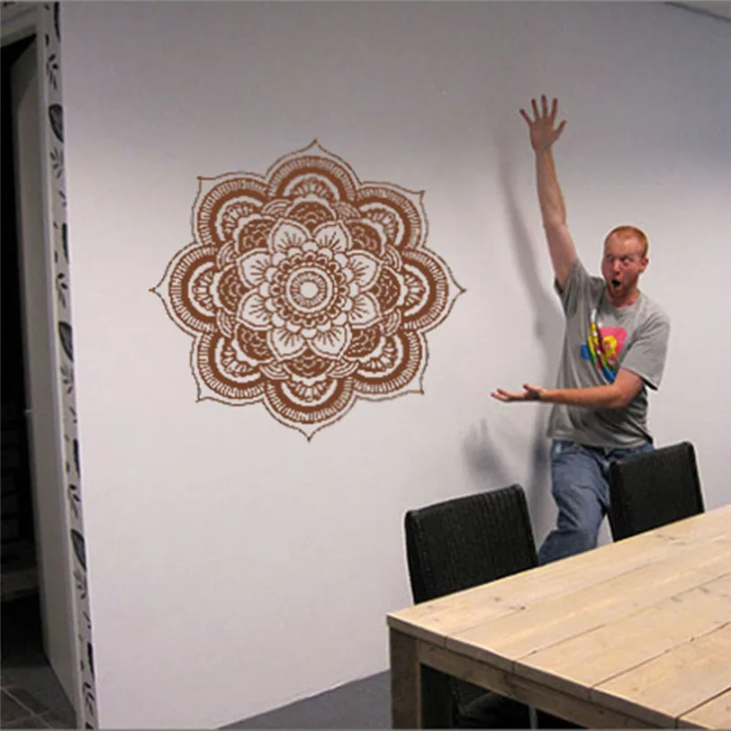 

Mandala Flower Indian Bedroom Wall Decal Art Stickers Mural Home Vinyl Family Jun28 Professional Factory price Drop Shipping