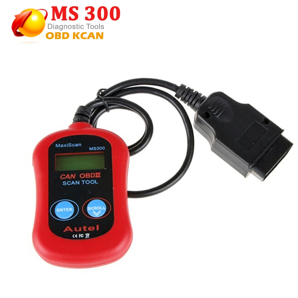 Считыватель кодов MaxiScan MS300 CAN BUS OBD2 MS 300 автомобильный диагностический инструмент