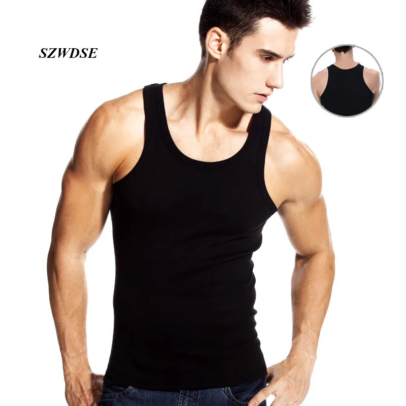 2018 Men's sports Vests Male Fitness Body Building bodycon tops plus