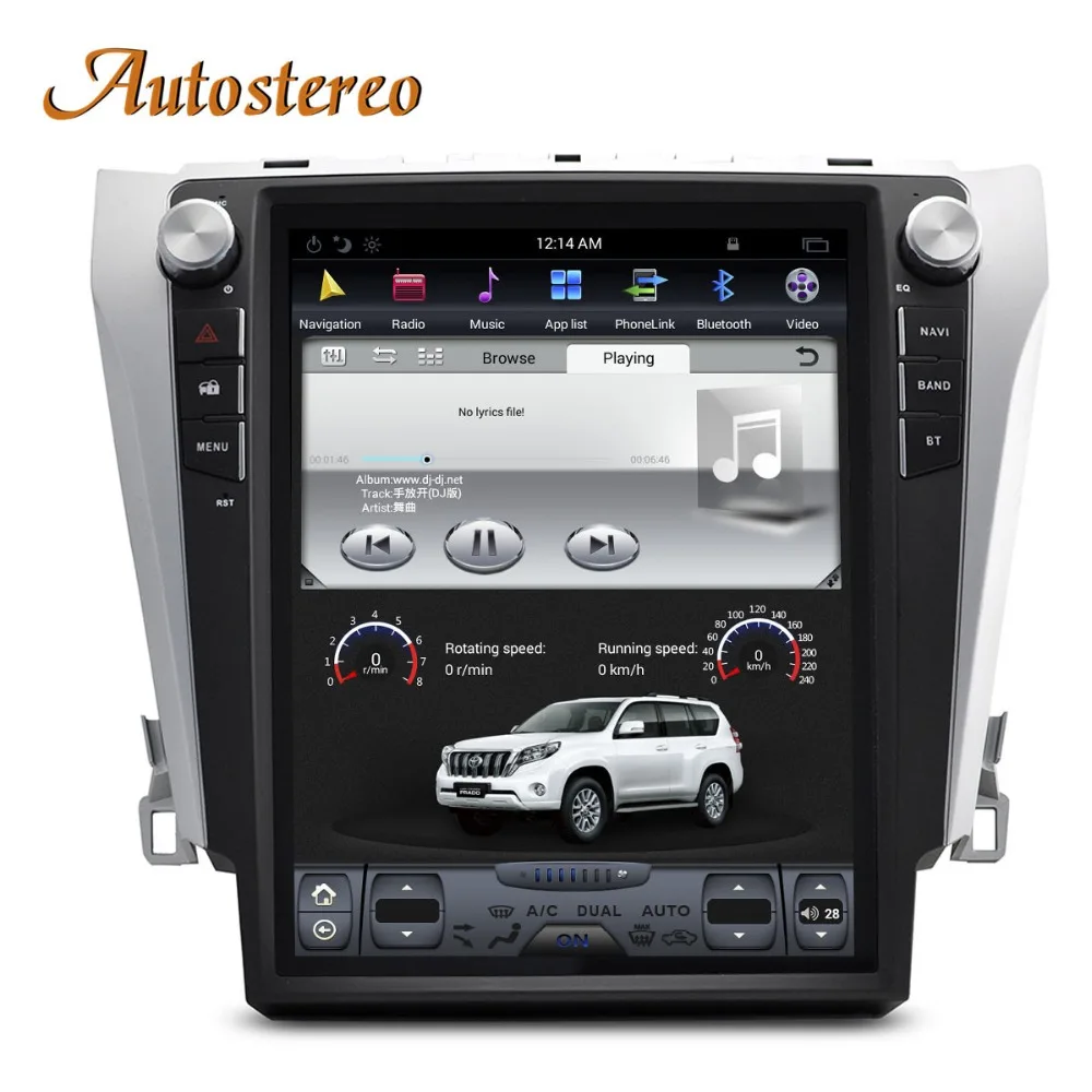 Clearance Tesla style 4GB RAM Android 9.0 Car NO DVD Player GPS Navigation Stereo In-dash for Toyota Camry Aurion 2012- 2016 Multimedia HD 2