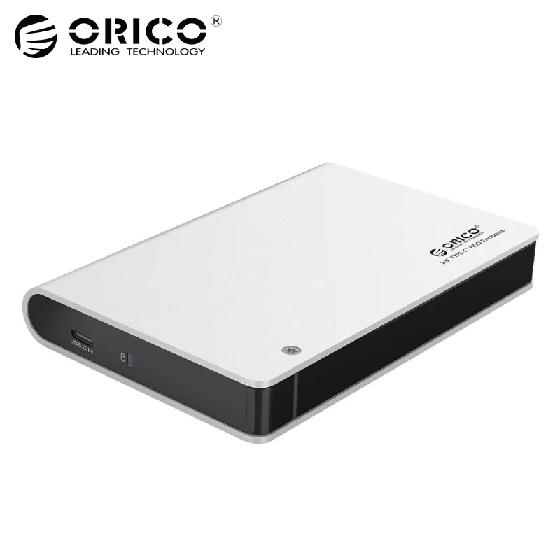 ORICO 2598c3 алюминий 2.5 SATA3.0 к USB3.0 Корпуса для жёстких дисков Тип-C коробка жесткий диск