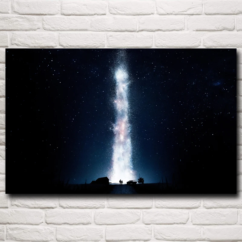 

FOOCAME Christopher Nolan Interstellar Space Stars Movie Art Silk Posters and Prints Painting Home Decor Pictures 22x35 Inche's