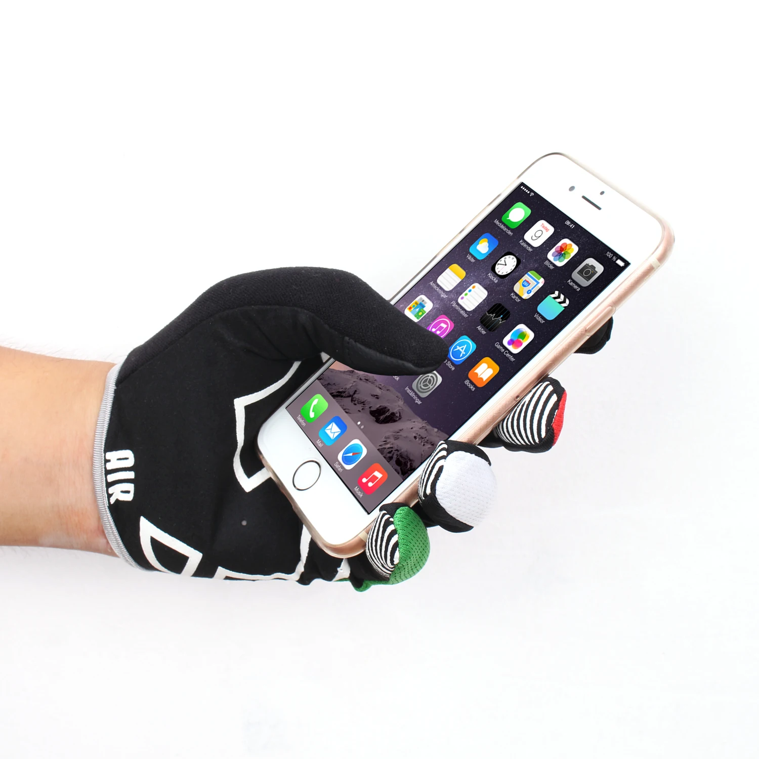2016 Ciclismo Guantes dedo completo a prueba de viento pantalla táctil carretera de montaña bicicleta de aire Guantes de Ciclismo hombres mujeres