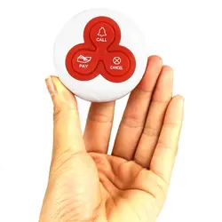 Беспроводной кнопку вызова колокол пейджер кнопку вызова передатчик вызова Системы для ресторана пейджер для отеля оборудования 433 мГц F4413B