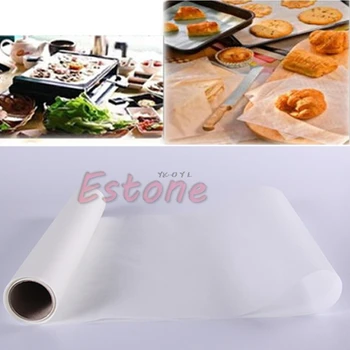 

5M Parchment Paper Roll Silicone Oven Baking Greaseproof Sheets Waxed Cooking