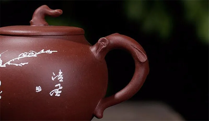 Исин кунг-фу чайник подлинный ручной работы горшок сырой руды Фиолетовый Глиняный Чайник с сертификатом подарочной коробке