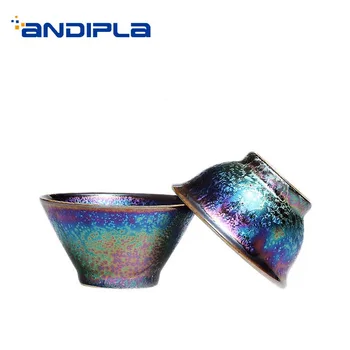 

Creative Teacup Handmade Ceramic Colorful Small Tea Cup Chinese Kung Fu Tea Set Drinkware Master Art Tea Bowls Sake Cups Decor