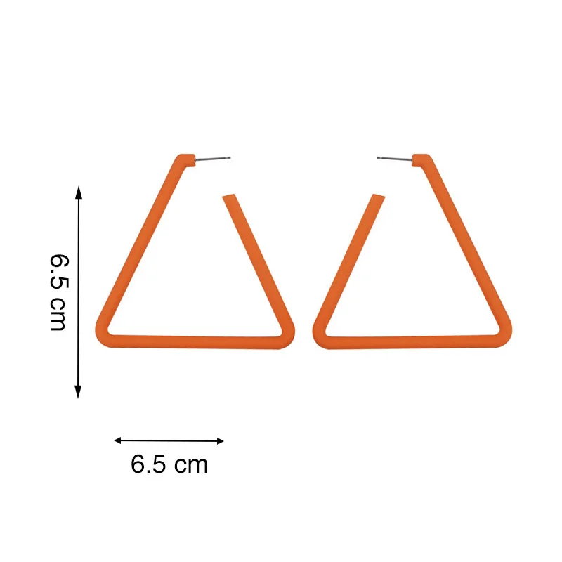 Большие серьги в форме треугольника, женские серьги, яркие цвета, акриловая Геометрическая, треугольная, большие массивные серьги, вечерние ювелирные изделия, подарки