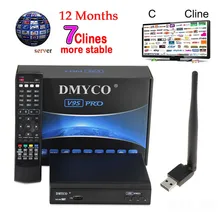 DMYCO Full HD 1080p satellite Decoder V9S PRO Receptor With USB WIFI Support BISS Key IPTV Powervu Youtube satellite receiver