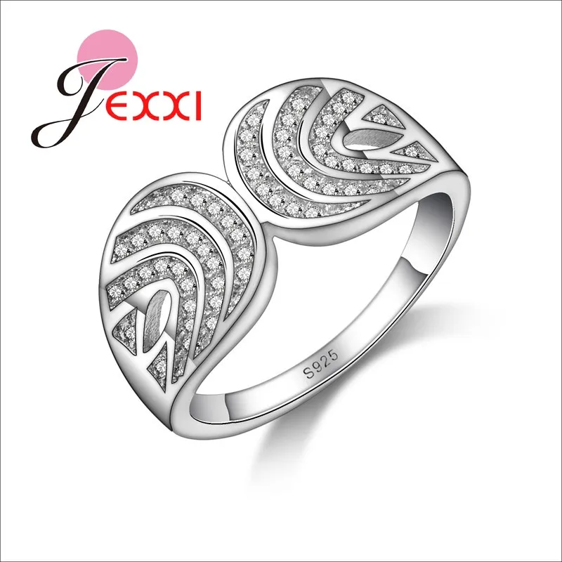 New Style Rhinestone 925 Sterling Silver Finger Rings Best Birthday Party Gifts For Friends Women Engagement Jewelry | Украшения и