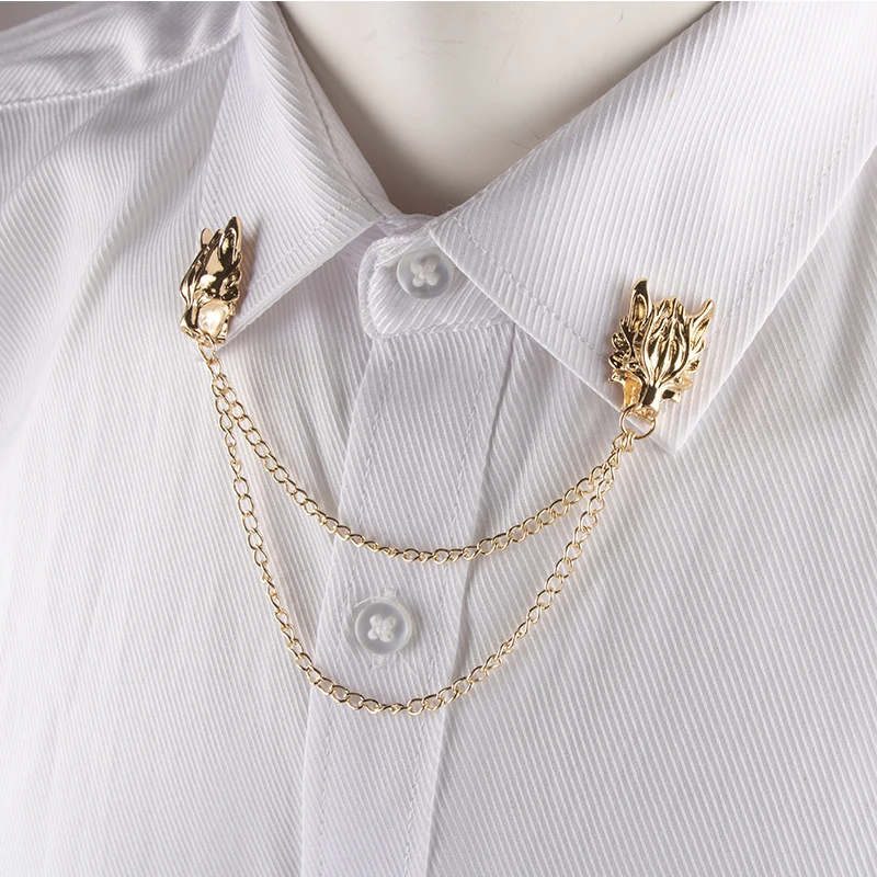 Moda Cin Ejderha Pimleri Bros Erkek Kadin Takim Elbise Gomlek Bluz Puskul Yaka Igneler Yaka Igne Metal Zincir Taki Aksesuarlari Brooches Aliexpress