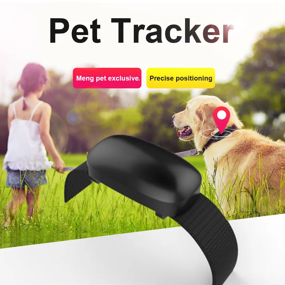 

Pet Dog Cat GPS Tracking Locator Collar Real Time Waterproof Mini Smart Anti-lost LCC77