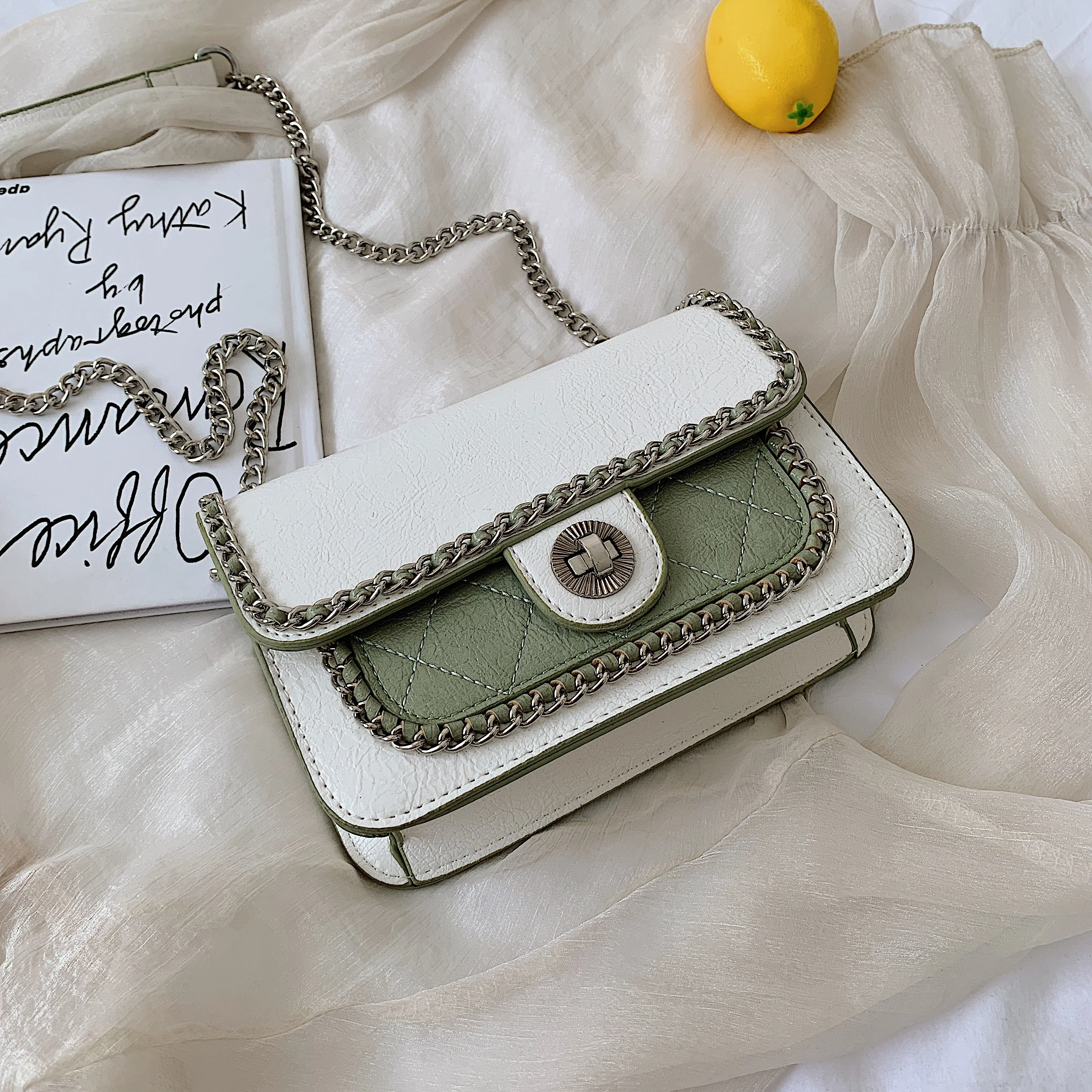 

Chain Shoulder bags for women 2019 Luxury Lingge Handbags Designer Famous Brands Messenger Ladies Leather Handbag Sac A Main