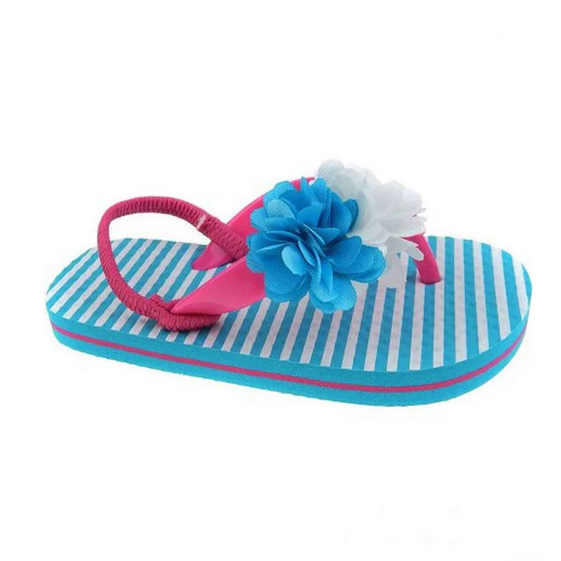

Summer Beach Girls Flip Flops Kids Barefoot Shoes for Girl Sandals Flowers Children Slippers Baby Water Shoese Kids Non-slip