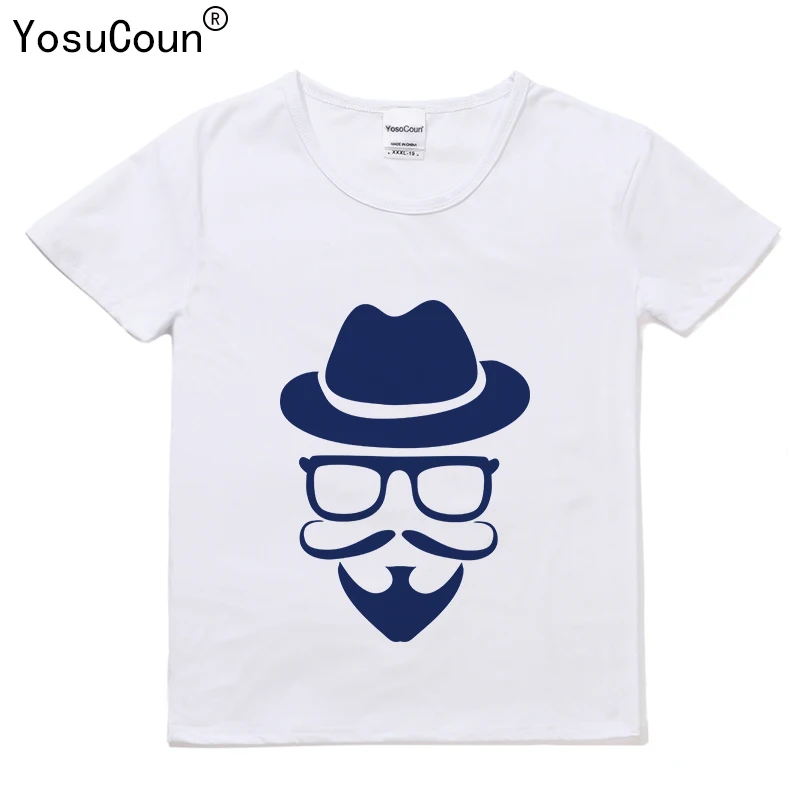Футболка для мальчиков для девочек с короткими рукавами детская одежда брендовые футболки для детей футболка для девочек для детская одежда с принтом Moustach T3105