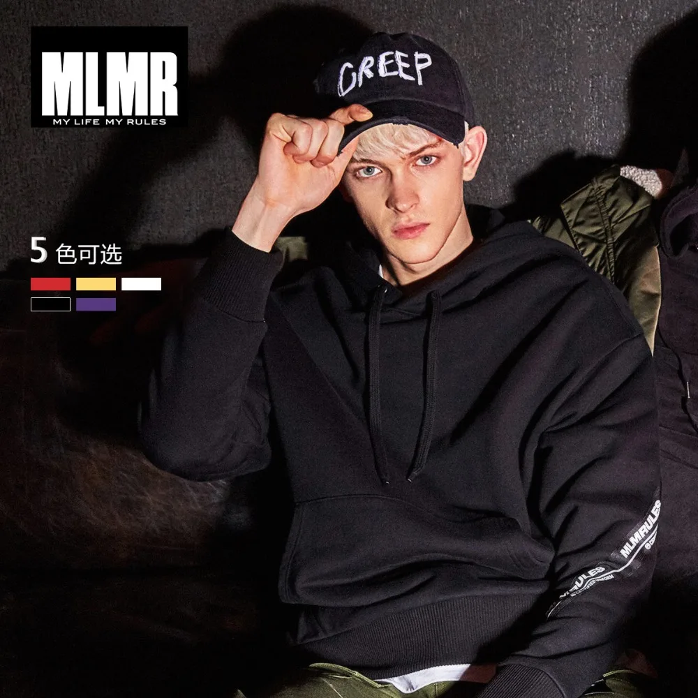 MLMR JackJones Men's Winter Pullover Hoodie Sweatshirt Menswear Slim Fit Pullover Men Classic Wool Knitwear Homme M|218333529