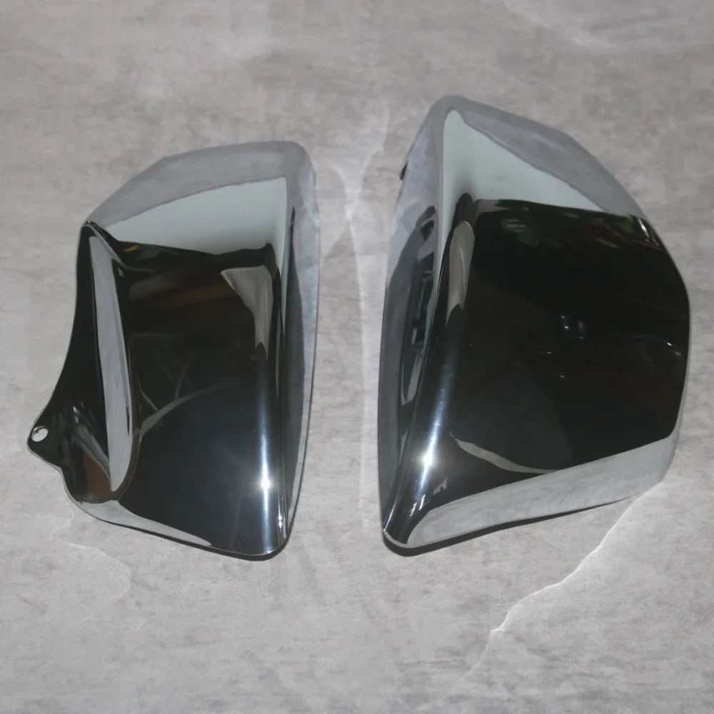 Набор боковых крышек аккумулятора для HONDA VTX1300 2003 2004 2005 2006 2007 2008 хром из АБС