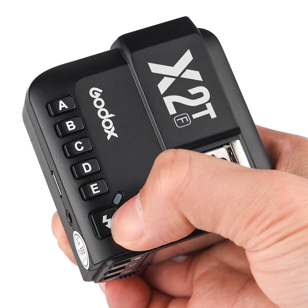 Godox X2T-F ttl беспроводной триггер вспышки 1/8000s HSS 2,4G беспроводной триггер передатчик для Fuji DSLR камеры для Godox V1 AD200